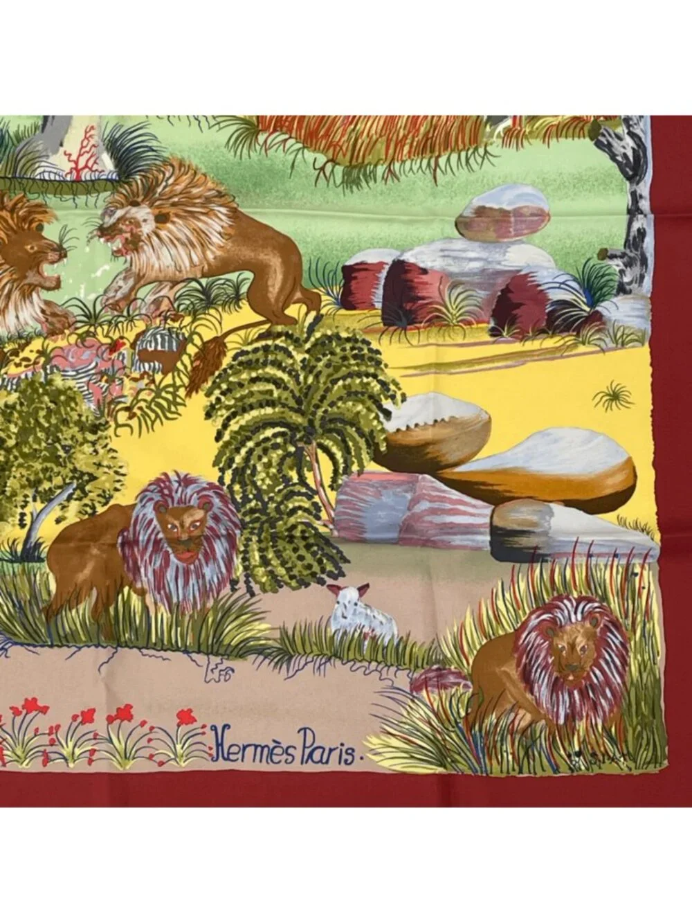 Hermes Carre 90 Nuba Mountain Scarf Silk 100% - Picture 2 of 8